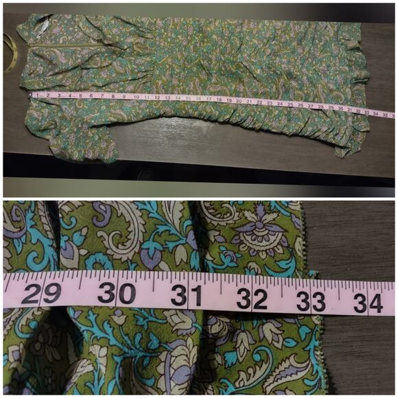 VERONICA BEARD Shala Ruched Paisley Ruffle Dress Size 4 - Picture 8 of 16